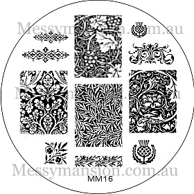 Messy Mansion Stamping Plates